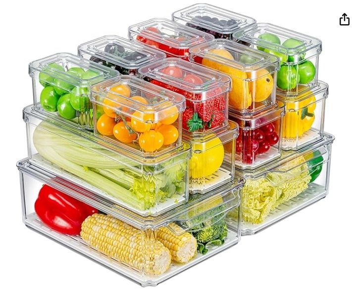 Pure Future 14-Pack Fridge Organizers and Storage