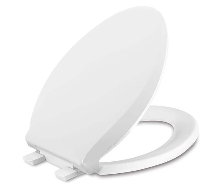 Elongated Toilet Seat, White(18.5”)