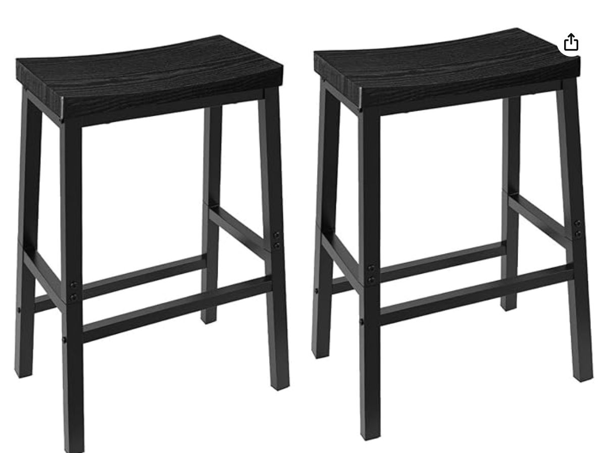 HOOBRO Bar Stools, Set of 2
