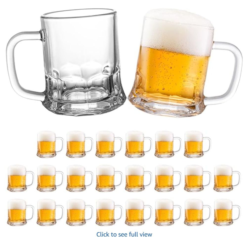 TOPZEA Set of 24 Mini Beer Mug