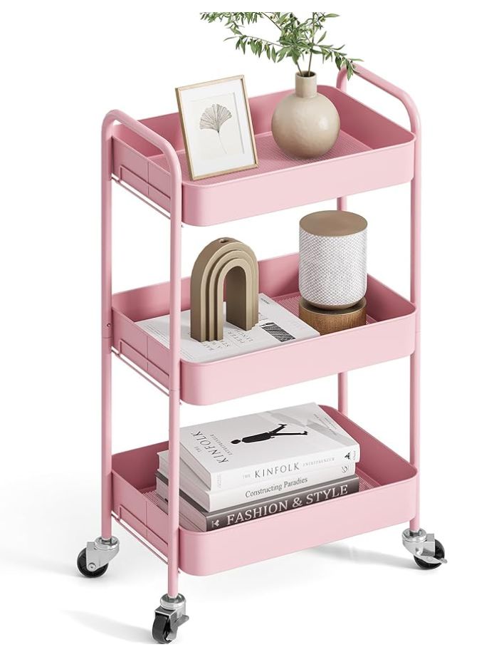 TOOLF 3-Tier Rolling Cart