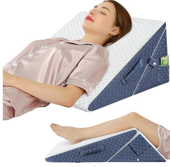 Welzona Wedge Pillow for Adults, Bed Wedge Pillow 9&quot; &amp; 12&quot; Height