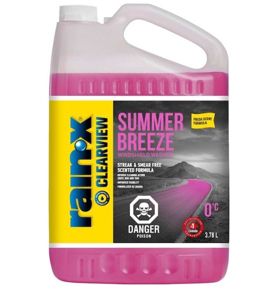 Rain-X Clearview Summer Breeze Pink Windshield Washer - 3.78 L