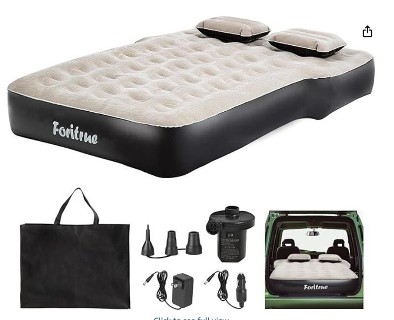 FORITRUE SUV Air Mattress,10inch Car Air Mattress for SUV