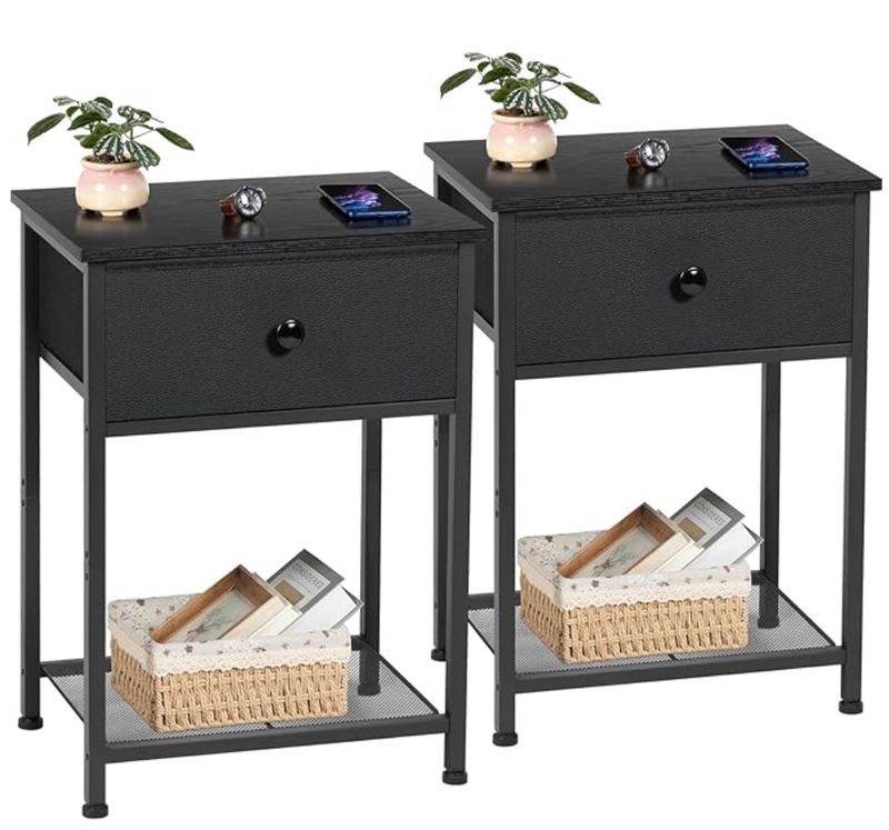 AMHANCIBLE Night Stand Set of 2