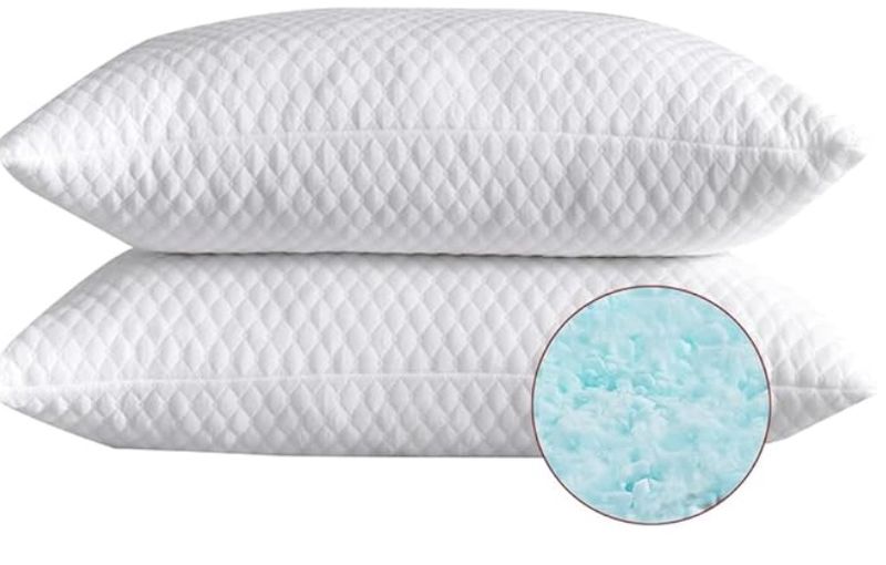NTCOCO 2 Pillows, Shredded Memory Foam