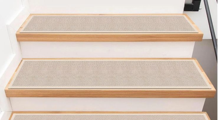 Non Slip Stair Treads For Wooden Steps Indoor, 15Pcs Beige