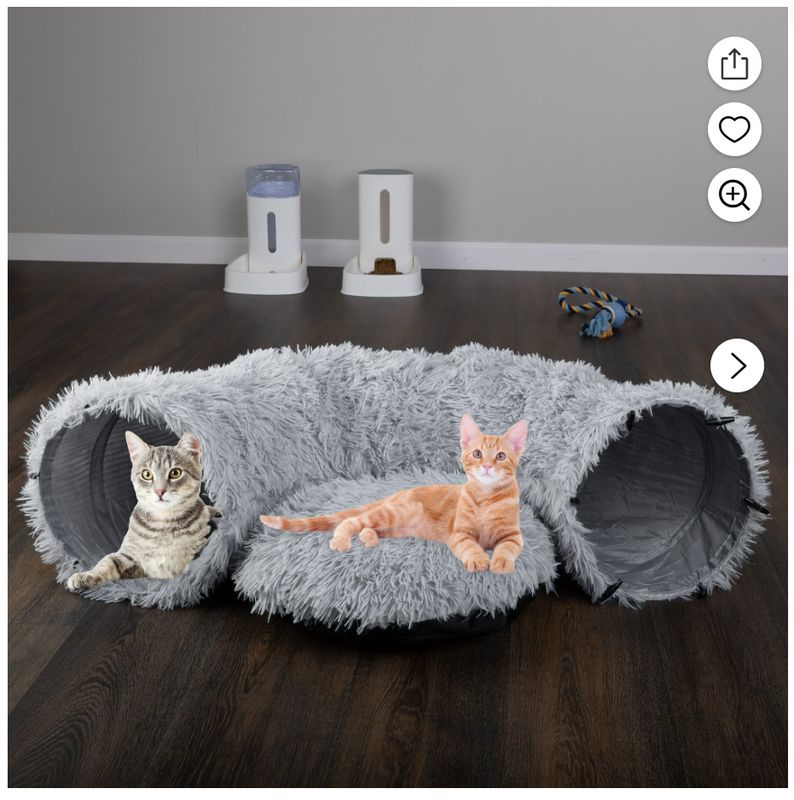 PETMAKER Cat Tunnel x3 with Cat Bed