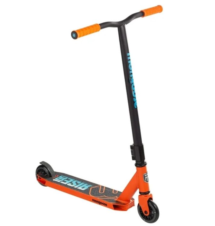 Mongoose Rise 100 Youth and Adult Freestyle Scooter Orange/Blue