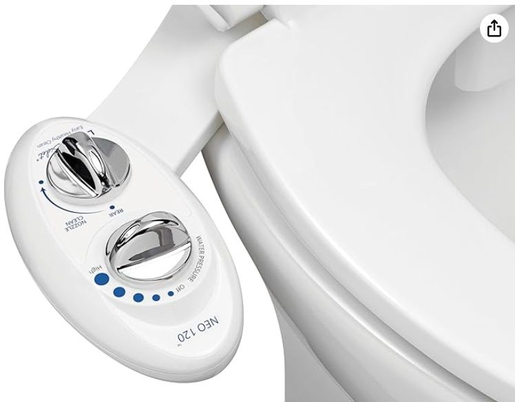 Yasfel asfel Bidet NEO 120 - Self-Cleaning Nozzle, Fresh Water Non-Electric Bidet