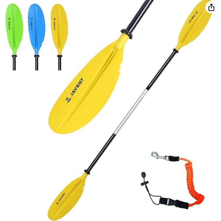 JAYEGT Kayak Paddle 87.4Inch/222CM Aluminum Alloy Shaft