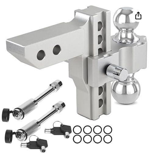 IMALEN Adjustable Drop Hitch,  2-5/16&quot; Ball Mount