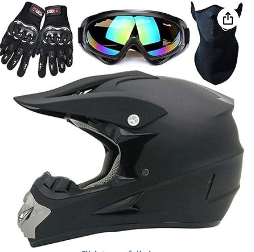 SanQing Motocross Adult &amp;Youth, Colour: Black