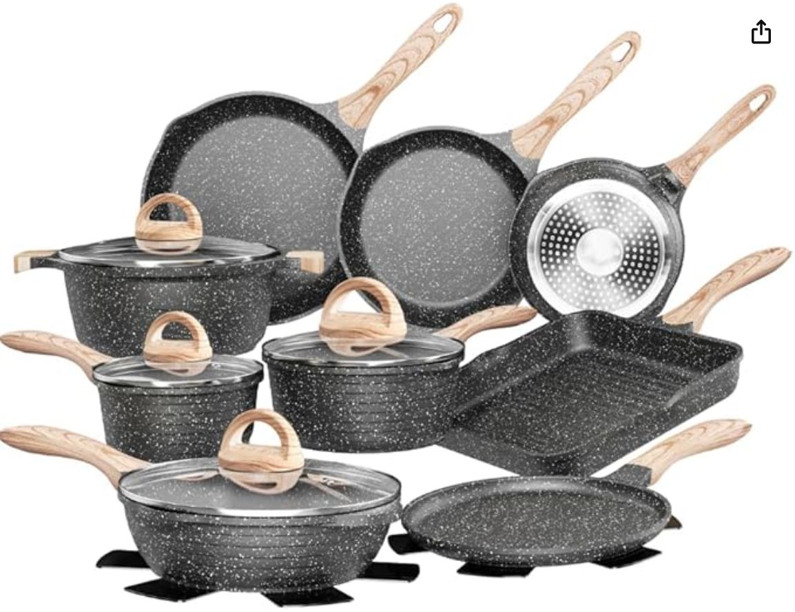 JEETEE Nonstick Pots and Pans Set