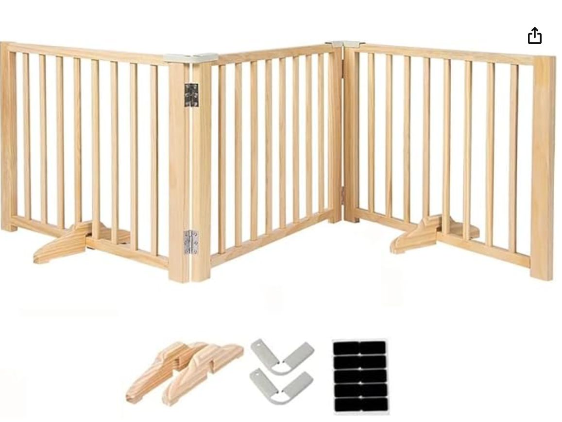 SUNHOO Foldable Dog Gate