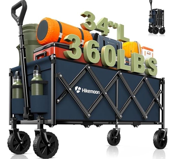 Hikemoon 34&#39;&#39; Extra Long Collapsible Wagons