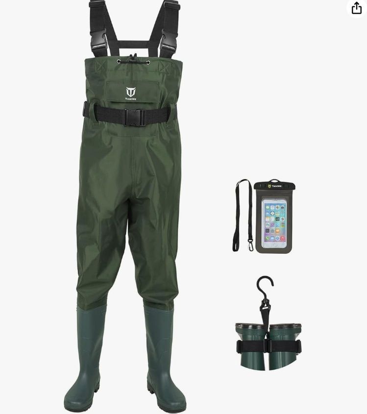 TideWe Bootfoot Chest Waders Women mens M10-W11
