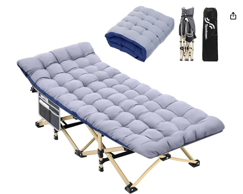 Sportneer Camping Cot for Adults with Mattress