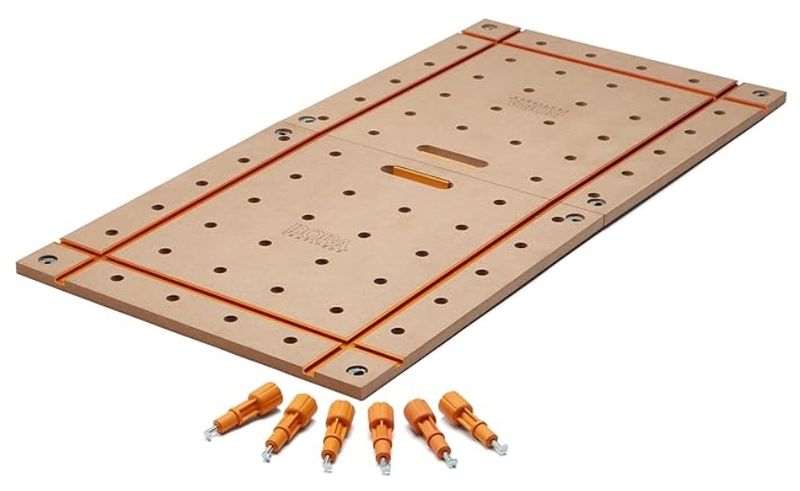 BORA Centipede 2 x 4ft T-Track Tabletop - 20mm Dog Holes