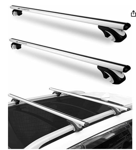 Komsepor Car Roof Rack Cross Bars 55” Raised roof racks
