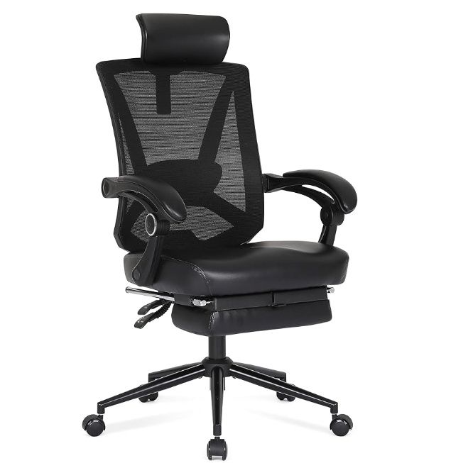 Misolant Ergonomic Office Chair with Footrest