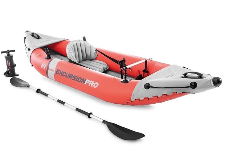 INTEX Excursion Pro Inflatable Kayak Set and Accessory Kit, Air Pump