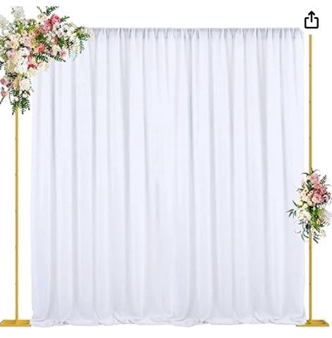 Wokceer 10x10 FT Backdrop Stand Heavy Duty Pipe and Drape Kit