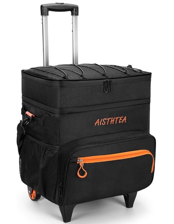 Aisthtea Rolling Cooler with Wheels and  Handle