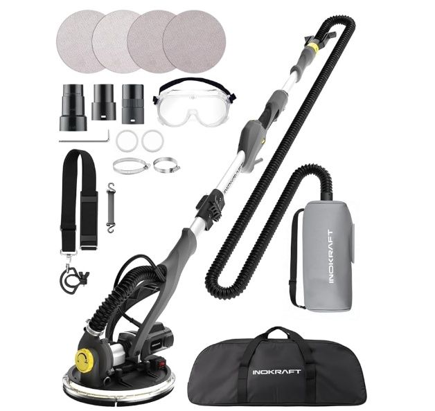 Drywall Sander with Vacuum Dust Collector, 820W Popcorn Ceiling