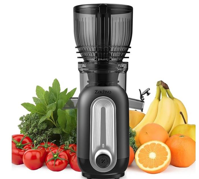 Zachvo Cold Press Juicer Machines, 5.8&quot; Large Feed Chute Slow Masticating
