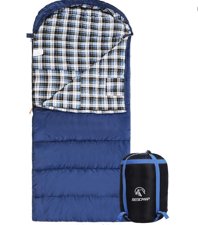 REDCAMP Outdoors Cotton Flannel Sleeping Bag