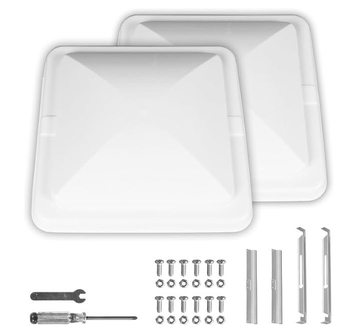 Jack Boss 2 Pack Set RV Vent Covers for Roof