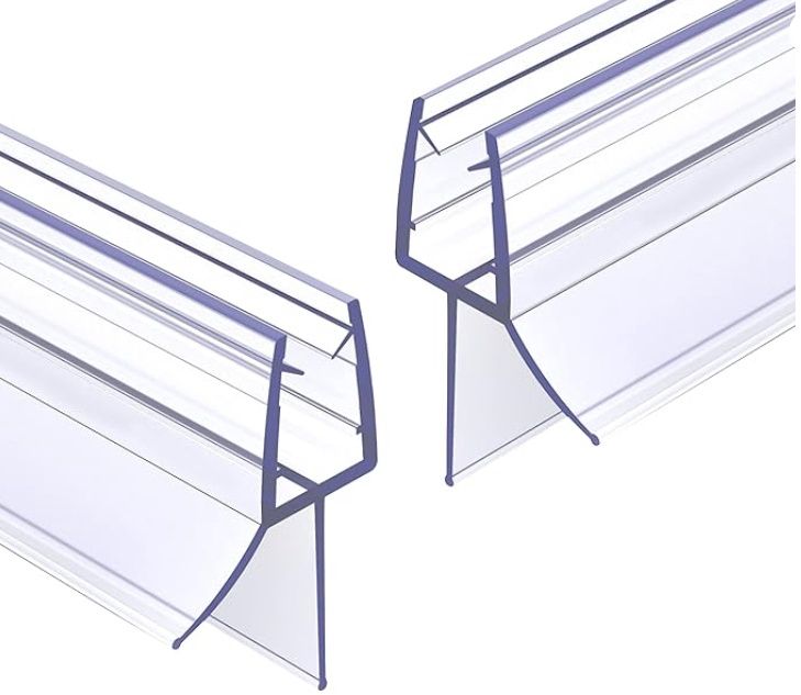 Frameless Ultra Clear Shower Door Bottom Seal 3/8&quot; Thick 36&quot;