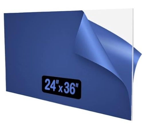 24&quot; x 36&quot; Clear Acrylic Sheet, 1/8&quot; Thick Peli Glass