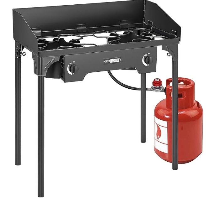 VIVOHOME Double Burner Stove, Heavy Duty Outdoor Dual Propane