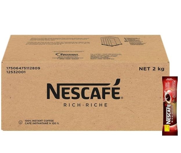 NESCAFE Rich Instant Coffee 2kg Case (2gx1000)