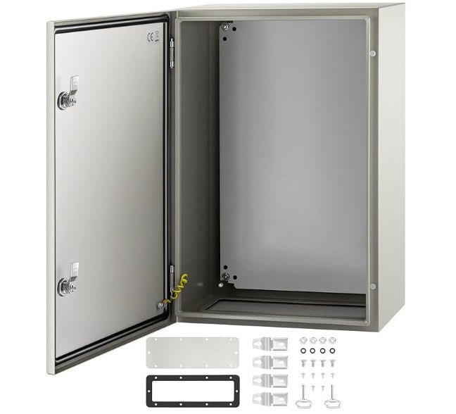 Kinchoix NEMA Steel Enclosure, 24 x 16 x 10&#39;&#39; NEMA 4X Steel Electrical Box