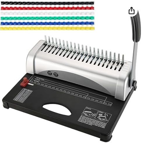 ATPEAM Comb Binding Machine 21-Holes 450 Sheets