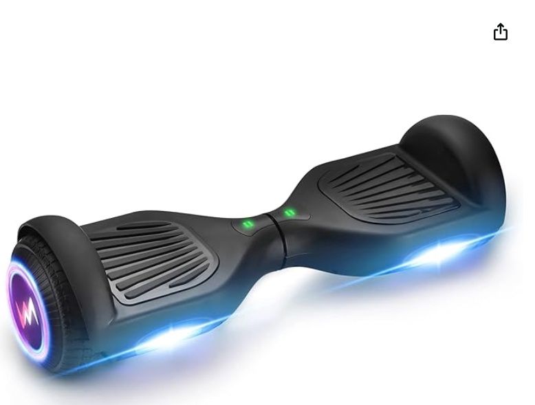 WEELMOTION Hoverboard with Music Speaker and LED Front Lights All Terrain 6.5