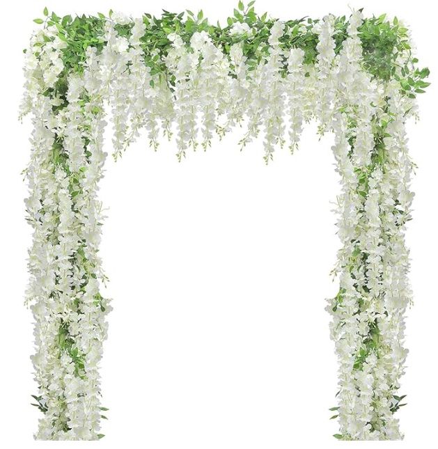 U&#39;Artlines 10Pcs 7.2Ft/Piece Artificial Wisteria Garland