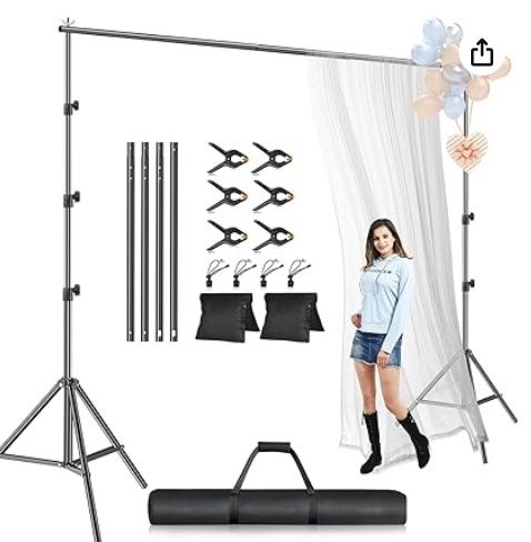 EMART 8.5 x 10 ft Adjustable Photo Backdrop