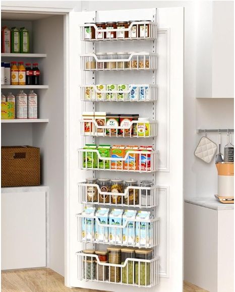 VyGrow Over The Door Pantry Organizer, 8-Tier
