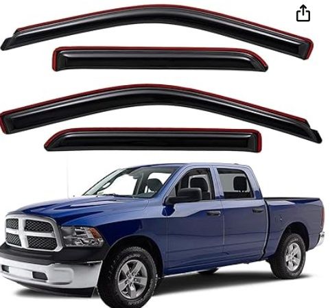 Dodge Ram 1500 2009 to 2019 Crew Cab Classic Window Visor