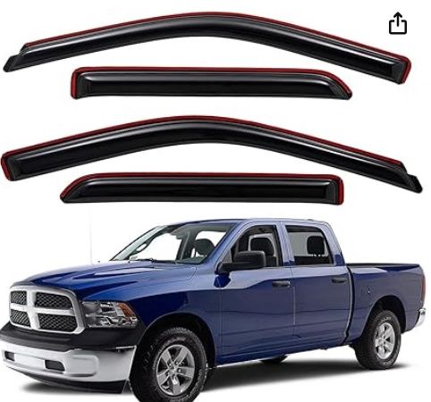 Dodge Ram 1500 2009 to 2019 Crew Cab Classic Window Visor Dodge