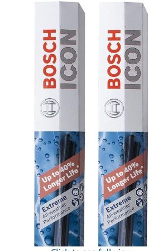 Bosch ICON Beam Wiper Blades (26A &amp; 18A) – Driver &amp; Passenger Side – Set of 2