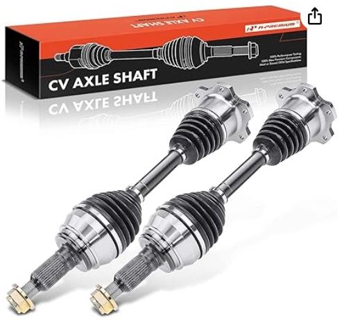 A-Premium Pair (2) Front CV Axle Shaft Assembly Compatible with Cadillac, Chevy &amp; GMC Models