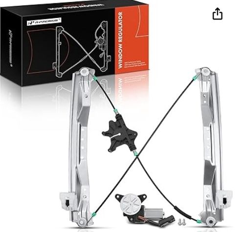 Dodge Grand Caravan / Chrysler Town &amp; Country / VW Routan / Ram C/V 2008–2020 Front Left Window Regulator (with Motor)