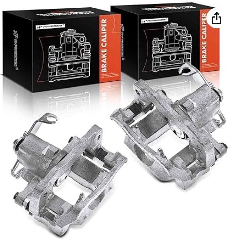A-Premium Brake Caliper Assembly Replacement for Town &amp; Country Dodge Grand Caravan Ram C/V Volkswagen Routan 2008-2012 Rear Side 2-PC