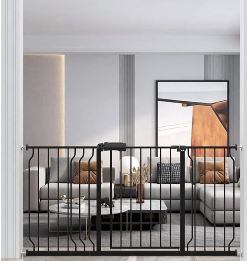 WAOWAO Baby Gate 62.20-66.93inch Extra Wide Pressure Mounted