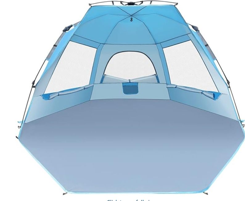 Glymnis Beach Tent 5-6 Person Pop Up Beach Tent Sun